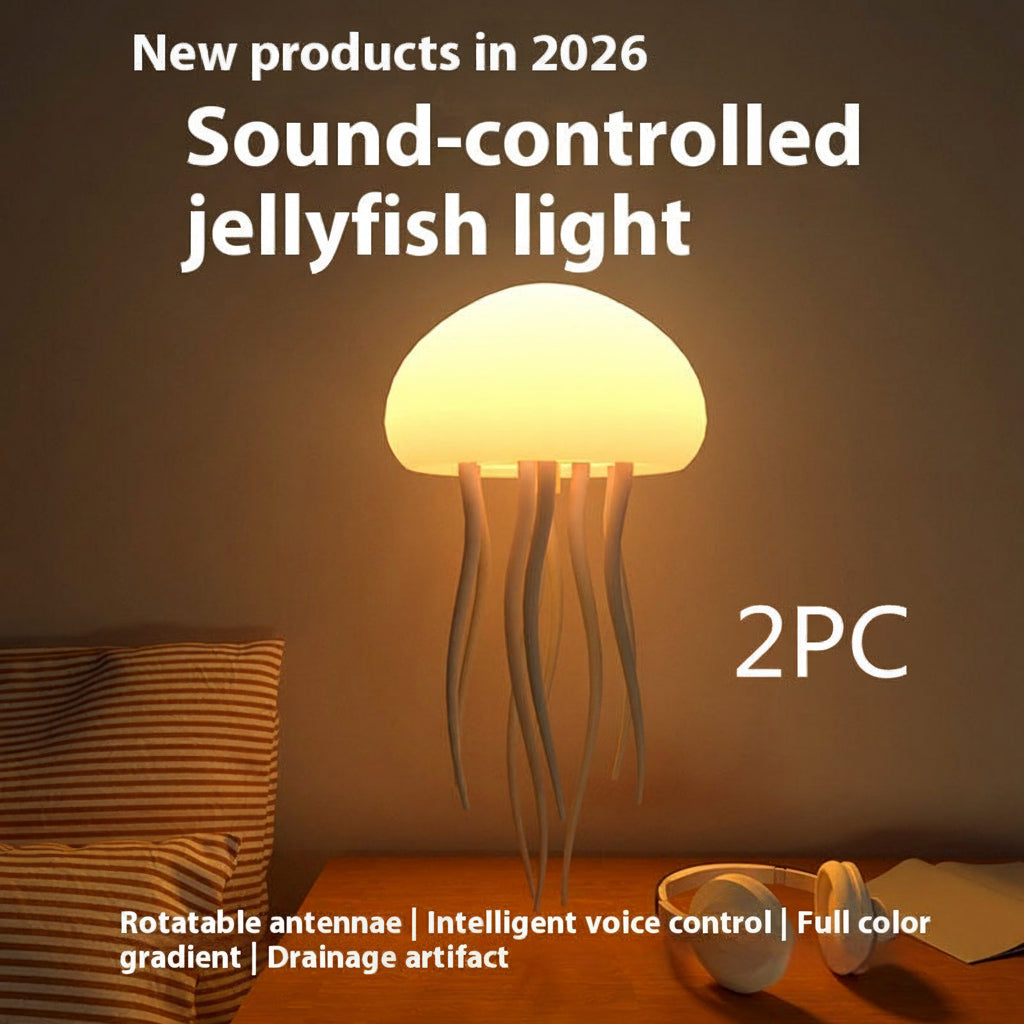 Sound-Controlled Jellyfish Mood Lamp (USB-C Rechargeable 1000 amph battery)