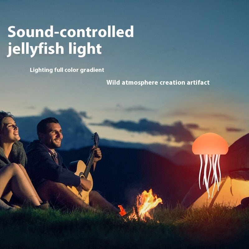 Sound-Controlled Jellyfish Mood Lamp (USB-C Rechargeable 1000 amph battery)