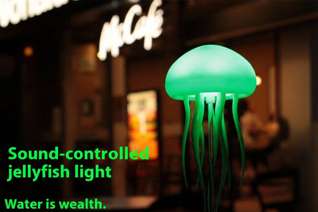 Sound-Controlled Jellyfish Mood Lamp (USB-C Rechargeable 1000 amph battery)